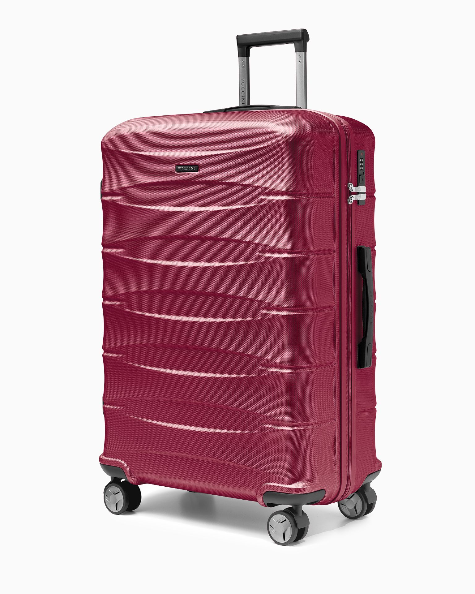 Veľké tvrdé puzdro ABS bordovej farby