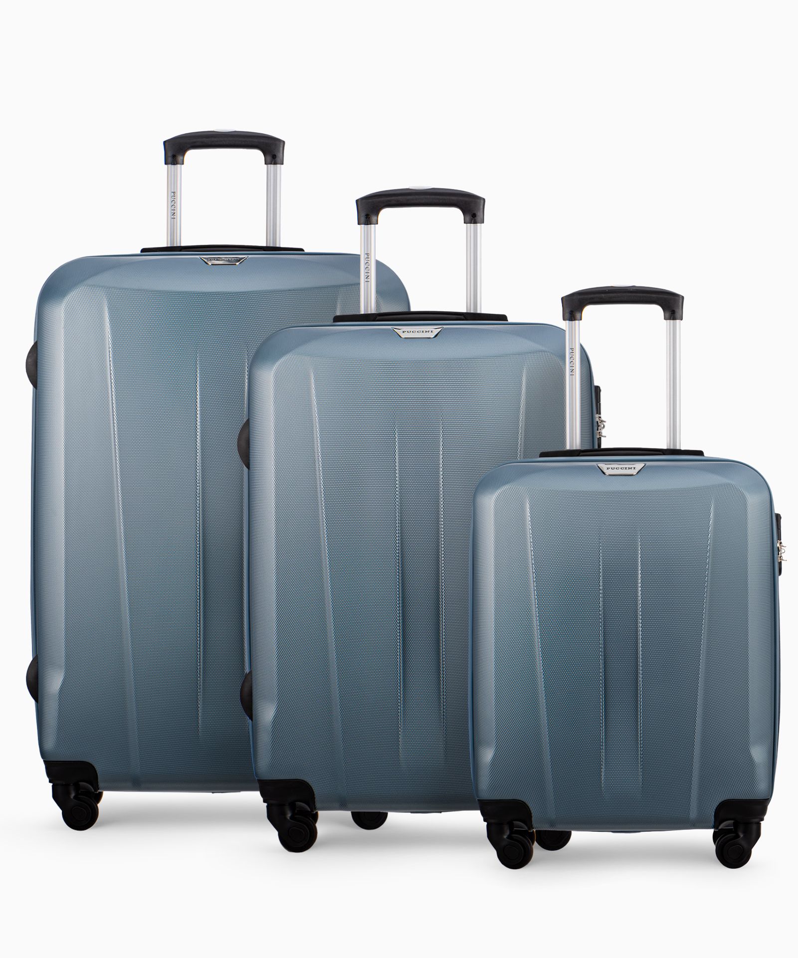 Sada kufrov na kolieskach modrá