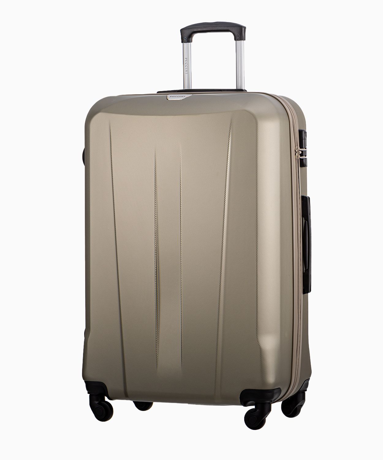 Veľký kufor na štyroch kolieskach, odtieň šampanského