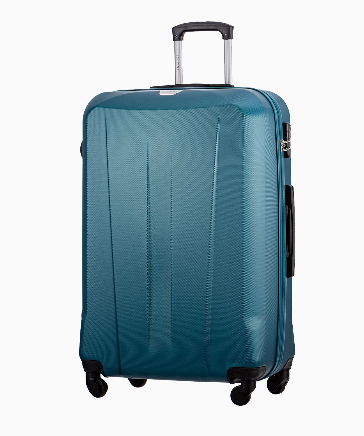 Zelený veľký kufor na štyroch kolieskach