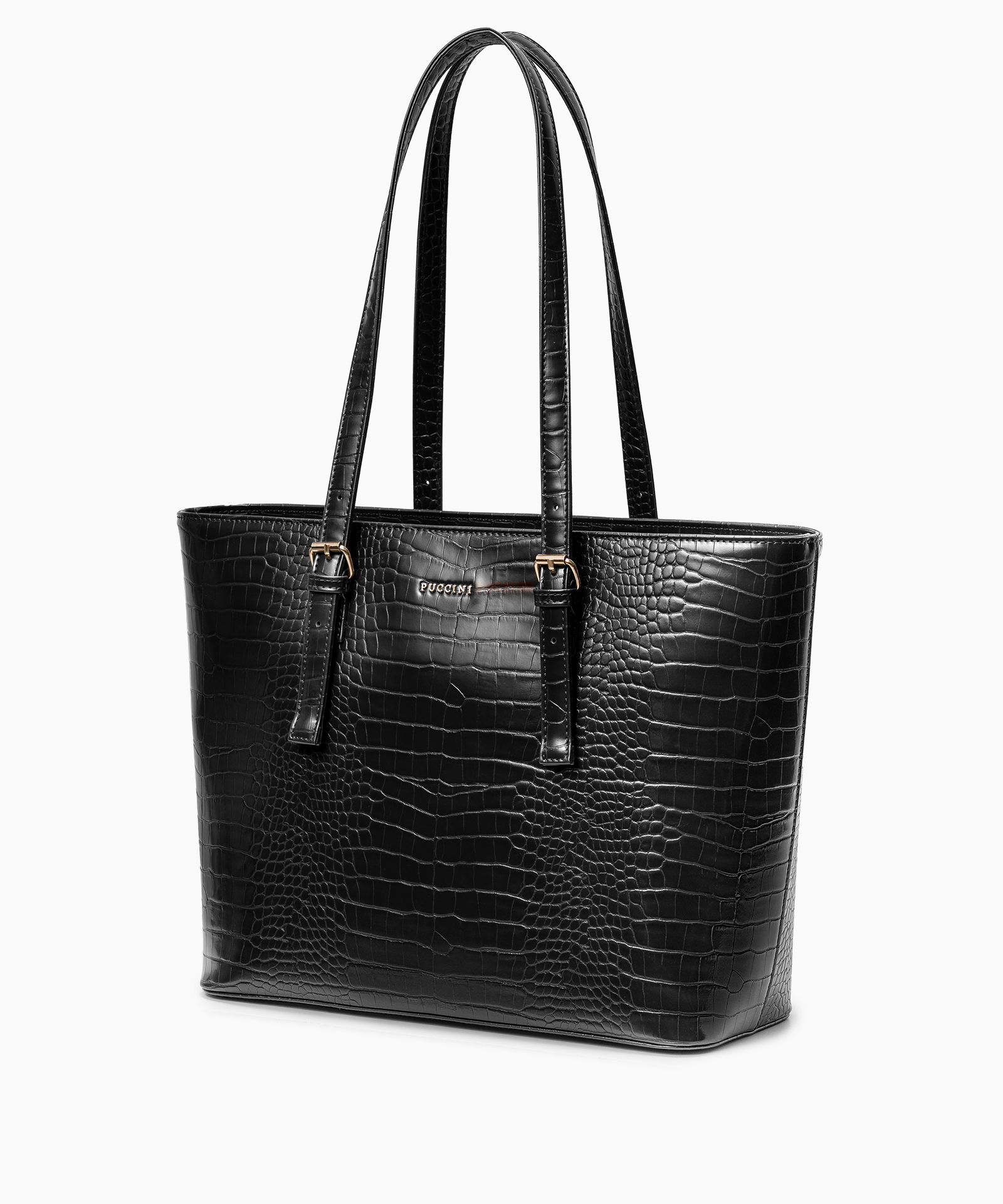 Dámska shopper taška s textúrou crocco