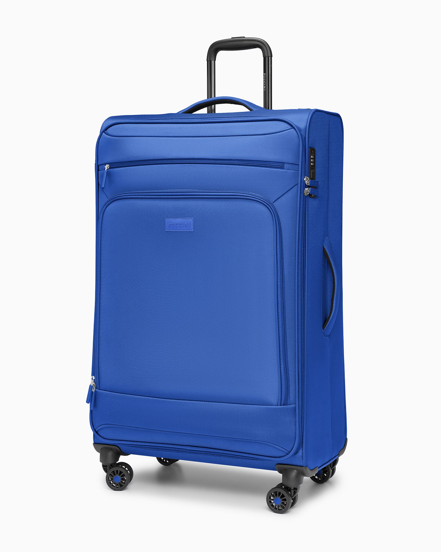 Veľký mäkký kufor modrý