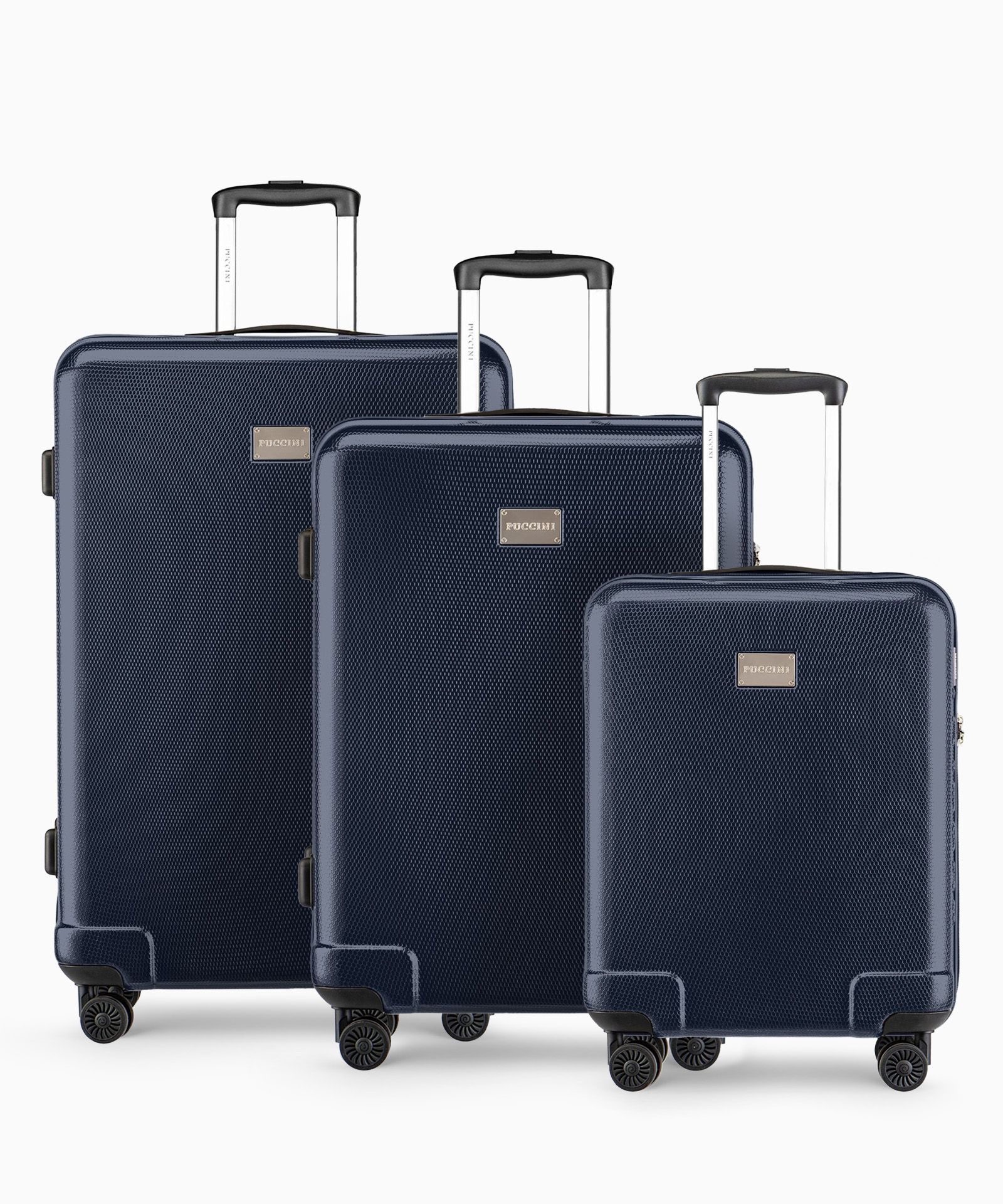 Polykarbonátový pevný kufor sada námornícka modrá