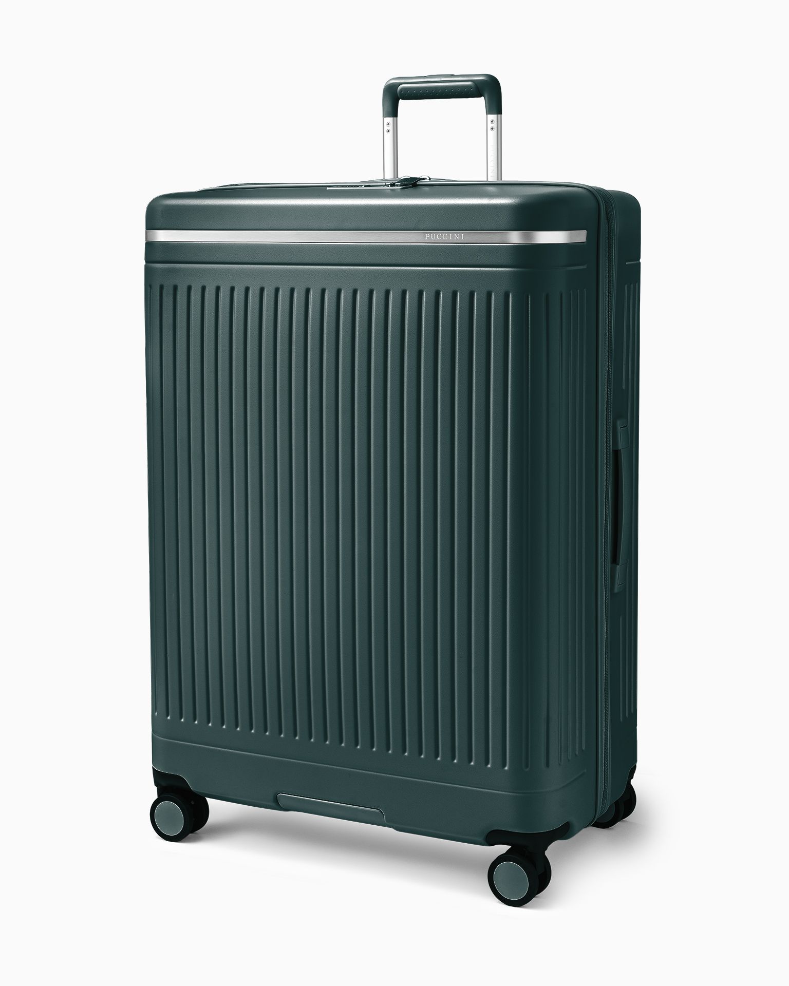 Veľký kufor z polykarbonátu zelený