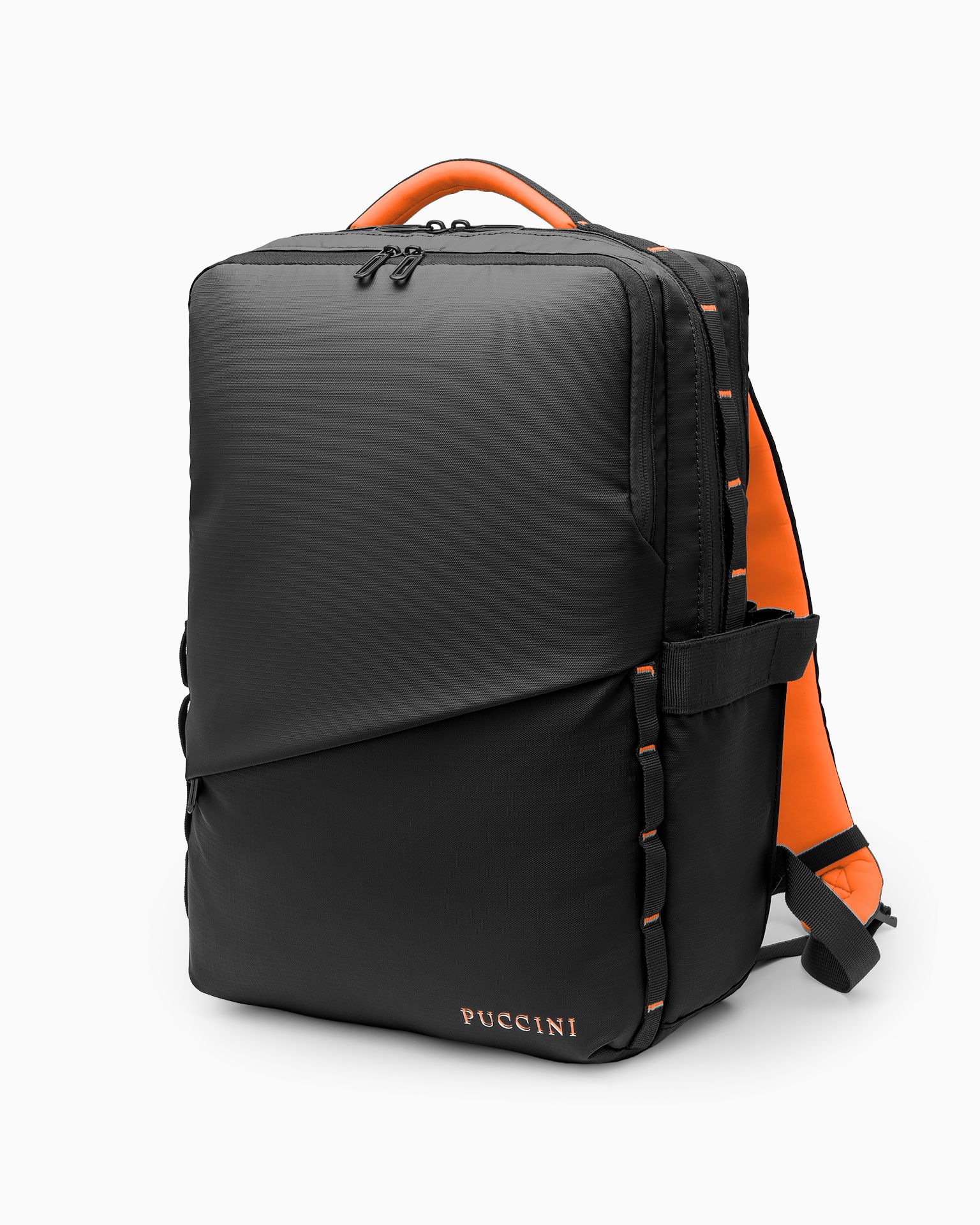 Veľký čierny cestovný batoh