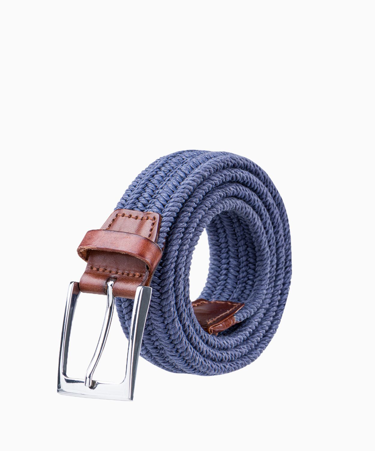 Modrý pánsky elastický opasok premium veľkosť M