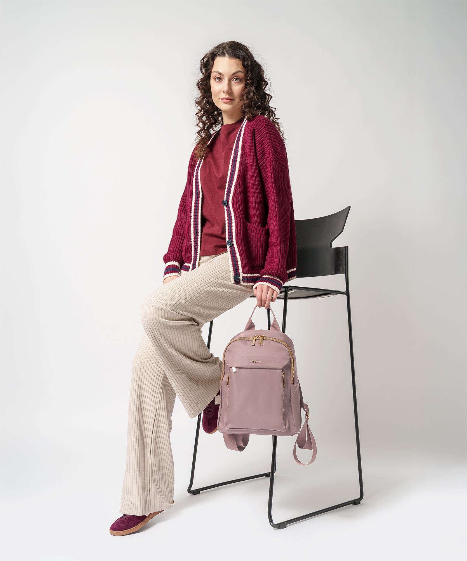 Dámsky mestský batoh ružový