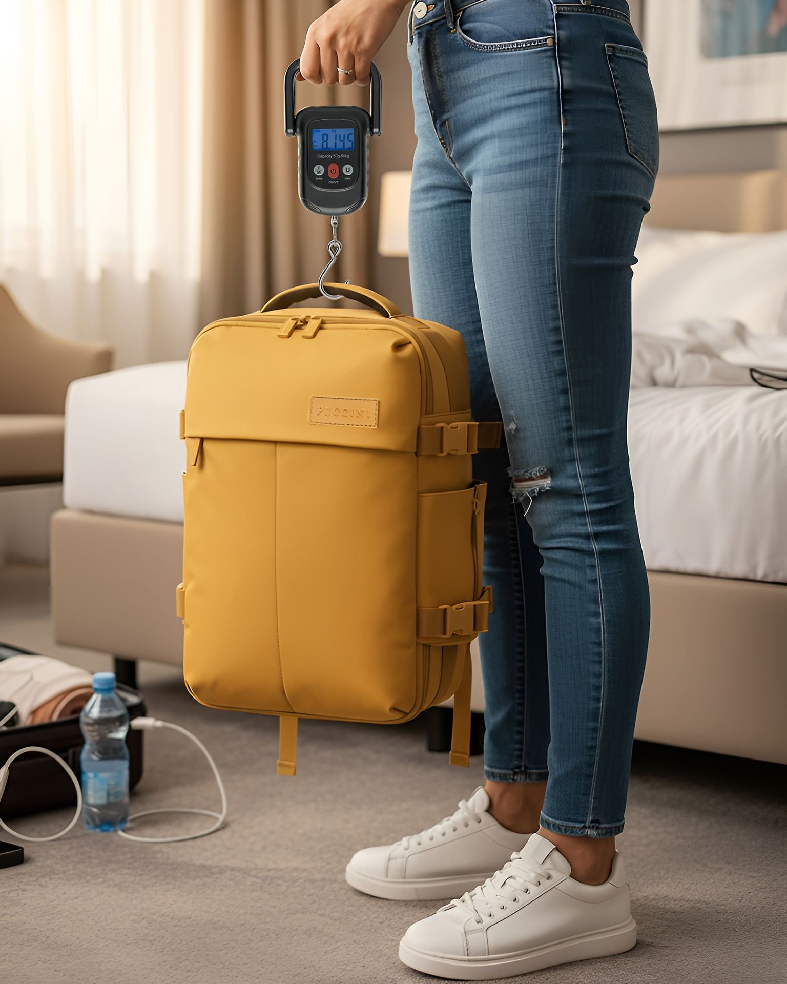 Váha na batožinu s meracou stupnicou