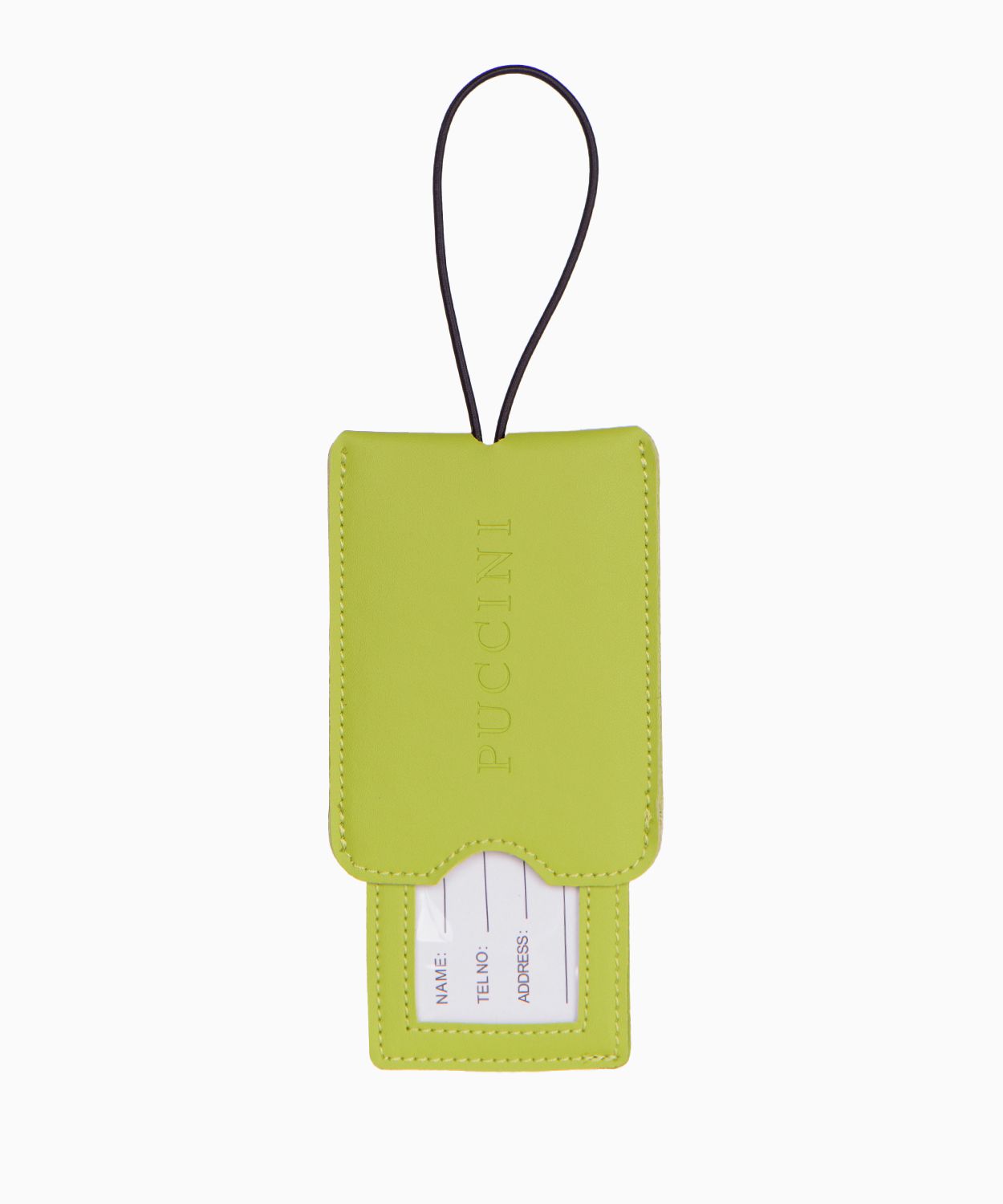 Prívesok na batožinu v limonkovej farbe