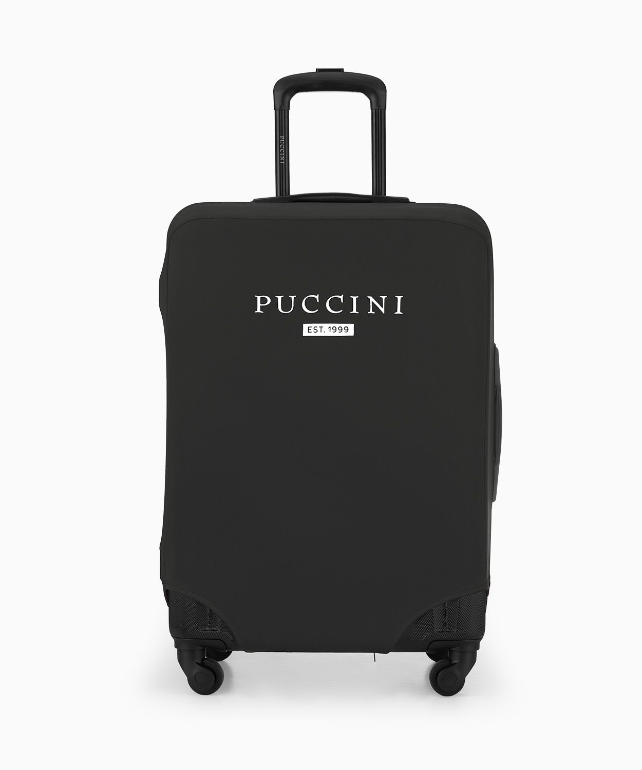 Čierne elastické puzdro na stredne veľký kufor