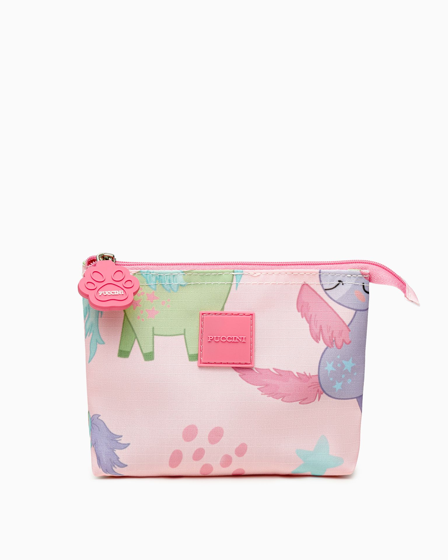 Detská kozmetická taška malá ružová s jednorožcami