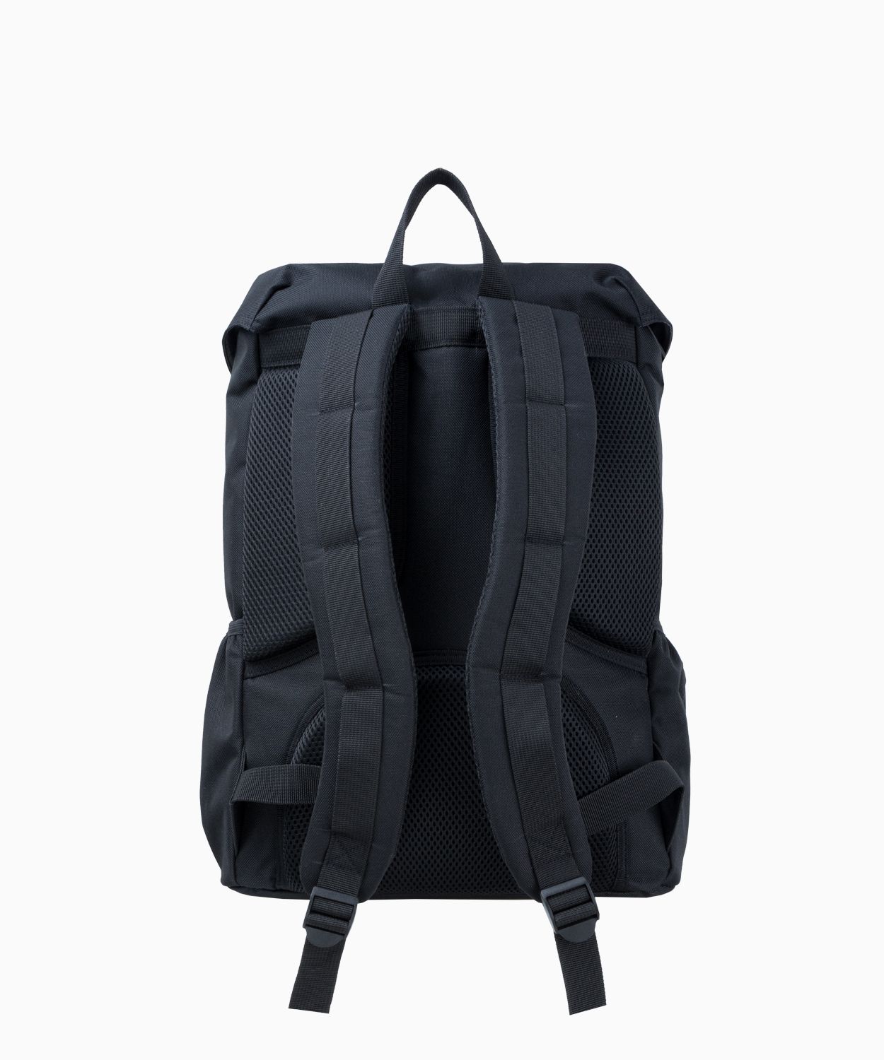 Čierny batoh s vložkami z ekokože