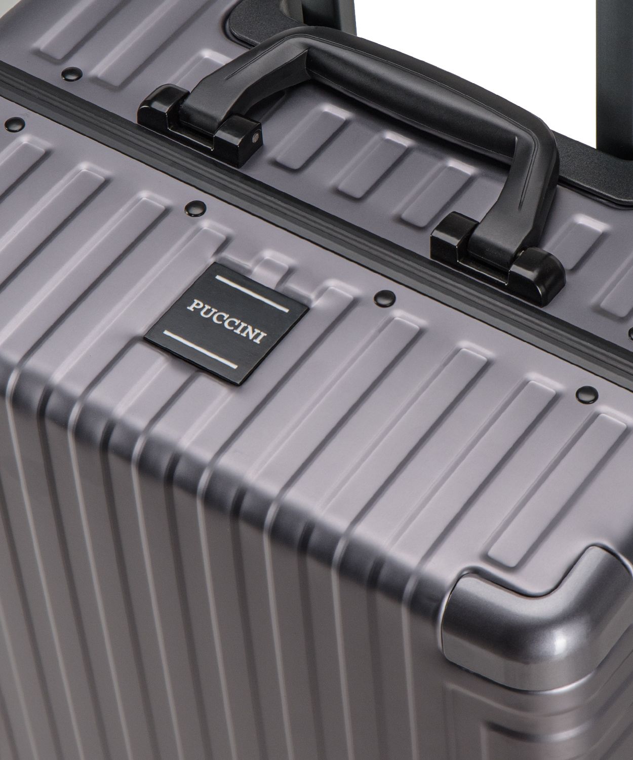 Hliníkový kabínový kufor kolieskach Gunmetal