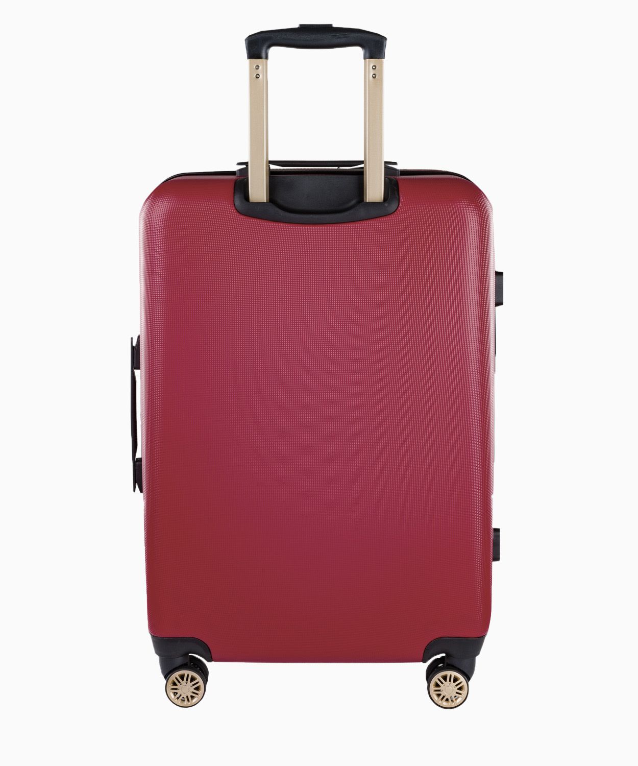 Stredný bordový kufor s elegantným nápisom