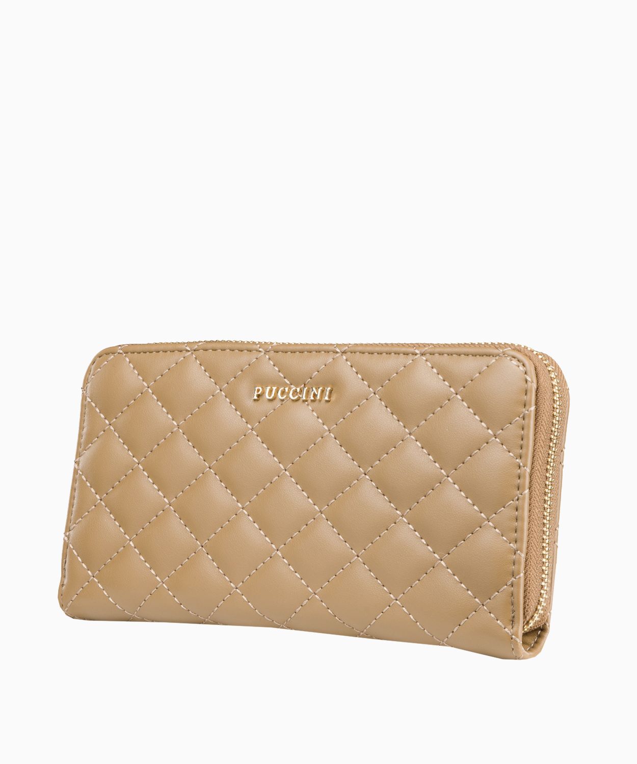 Dámska prešívaná peňaženka Camel