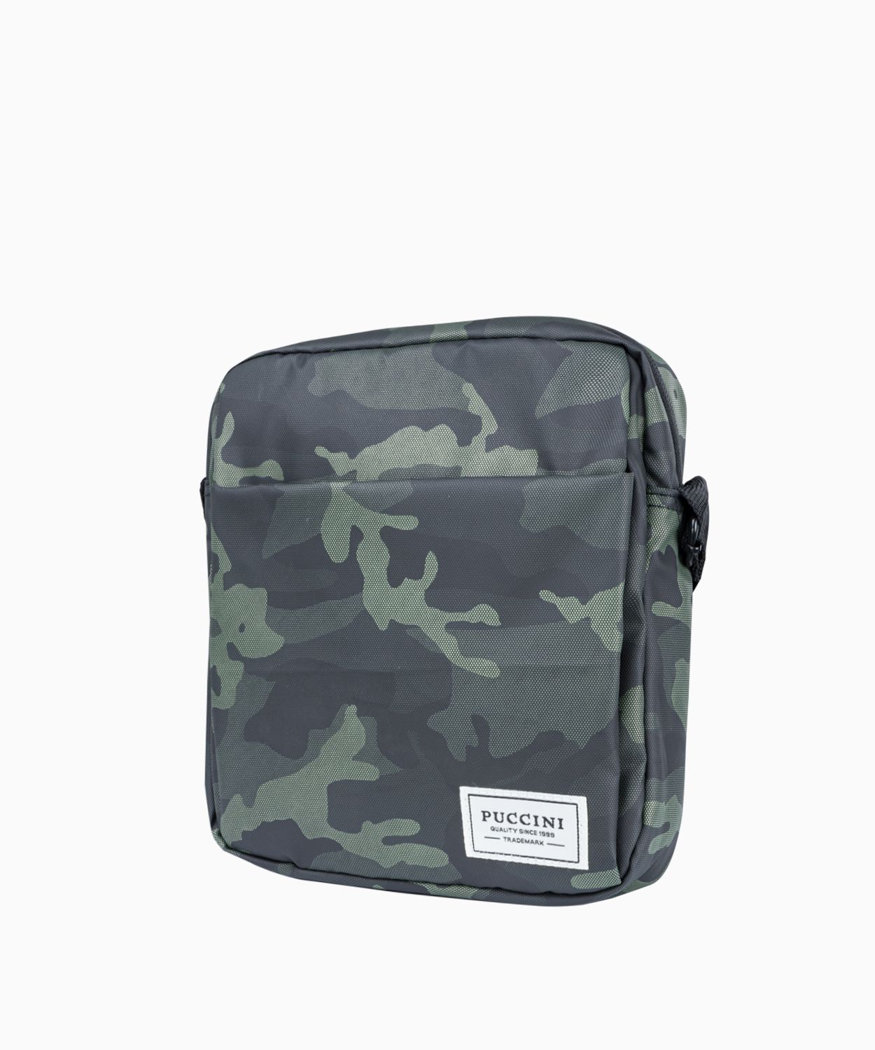 Zelená pánska taška so vzorom camo