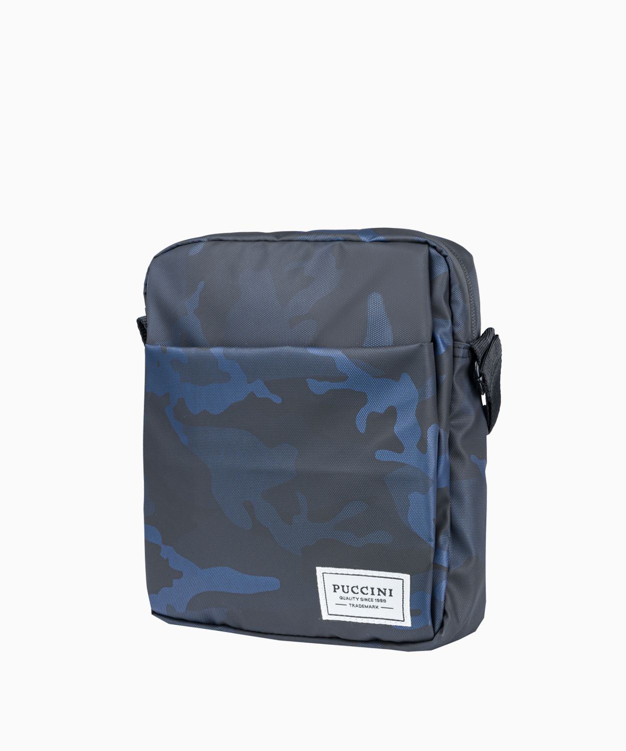 Granátová pánska taška so vzorom camo