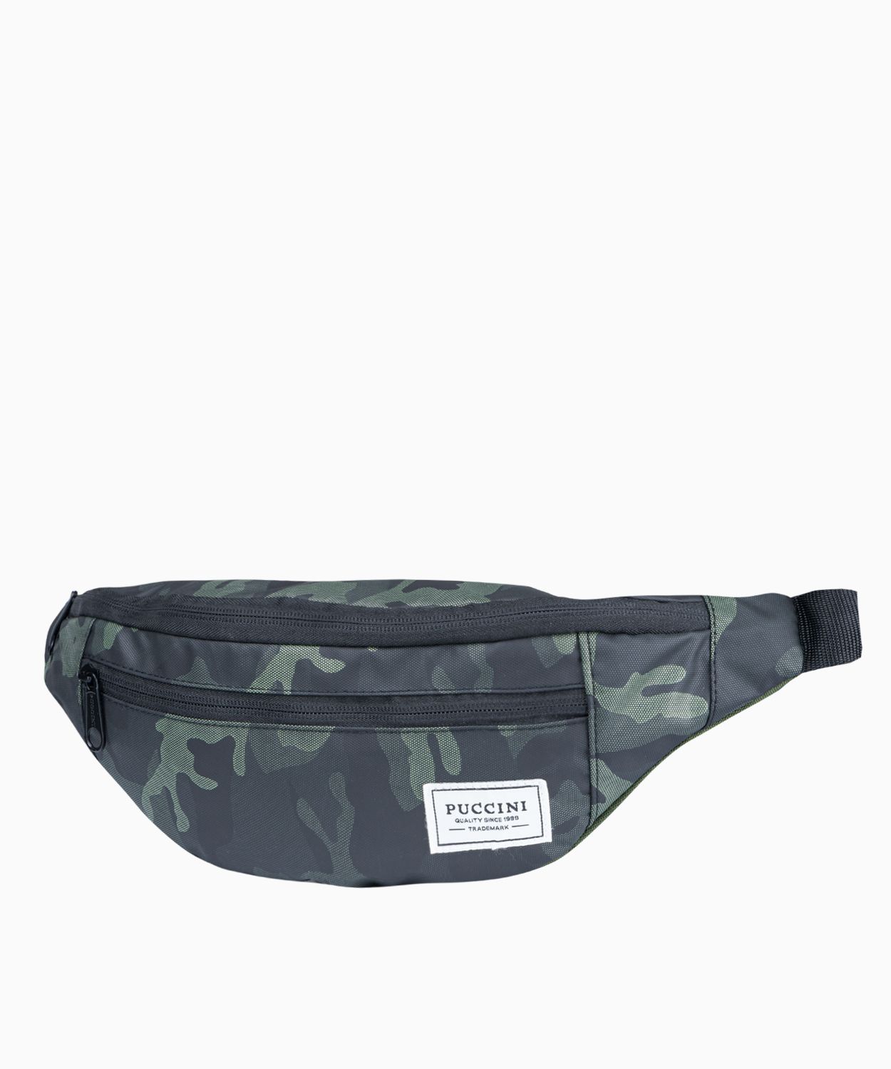 Zelená látková ľadvinka so vzorom camo