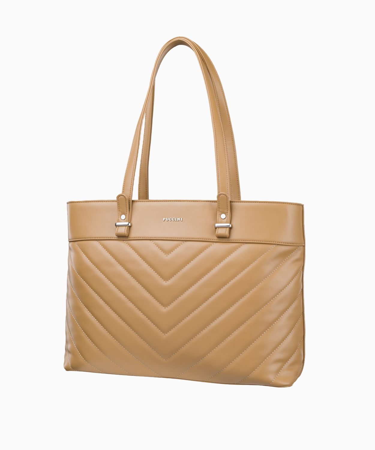Elegantná shopper kabelka s diagonálnym prešívaním