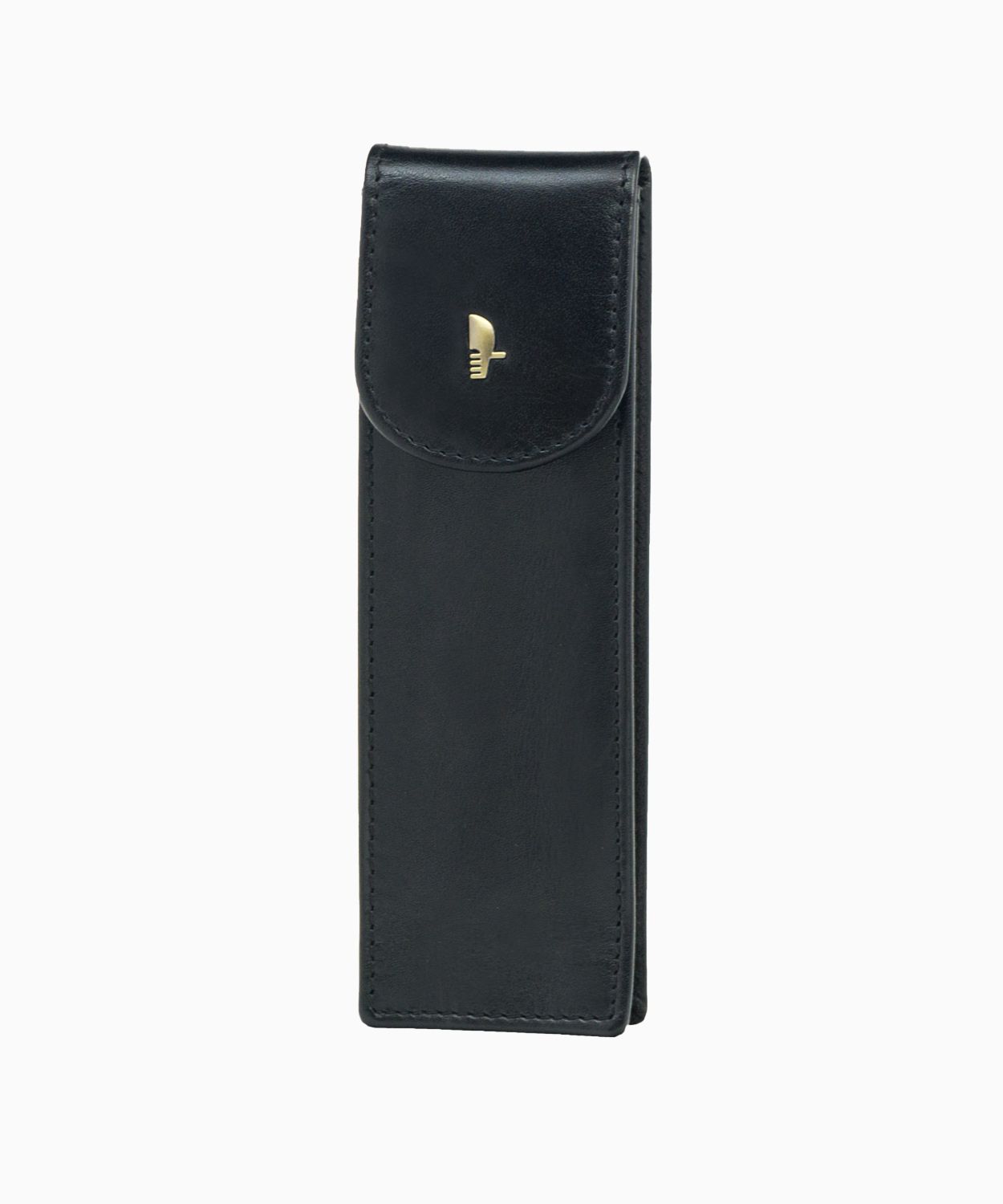 Čierne elegantné kožené puzdro na perá