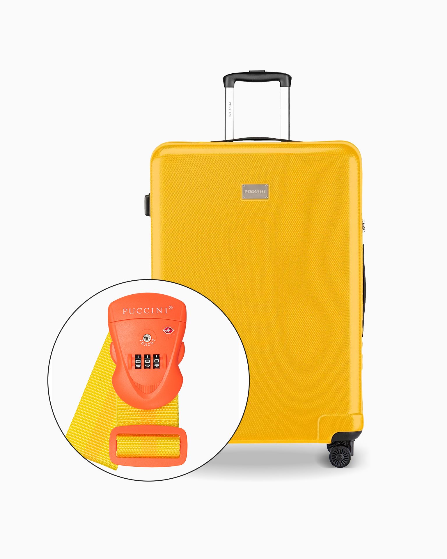 Veľká sada kufrov + bezpečnostný popruh na batožinu