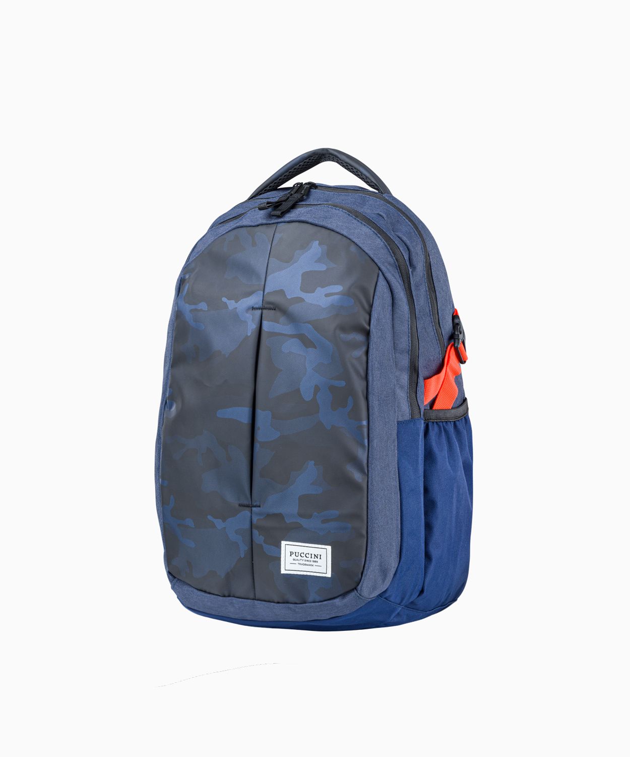 Granátový batoh s vreckami vzor camo